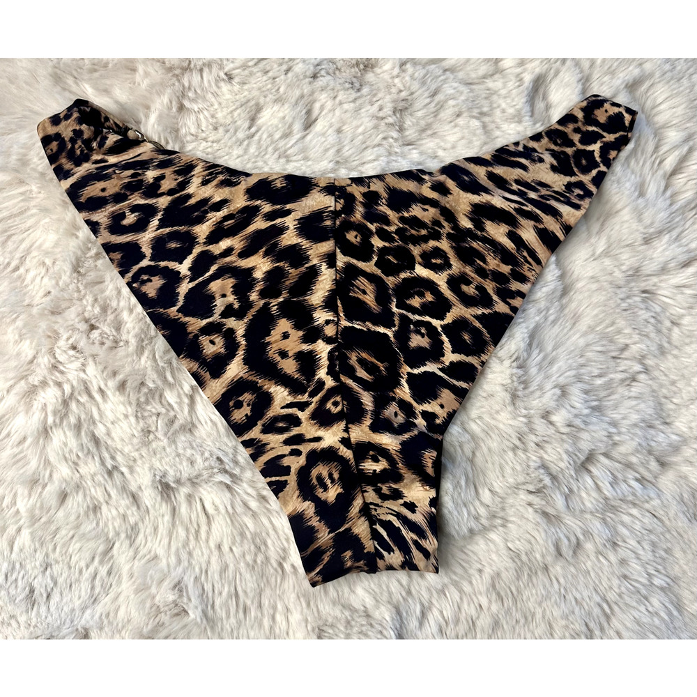 Honey Birdette DAKOTA💧🖤 2 Piece Swim Leopard Jaguar Bikini S Top & XS Bottom - Picture 7 of 8